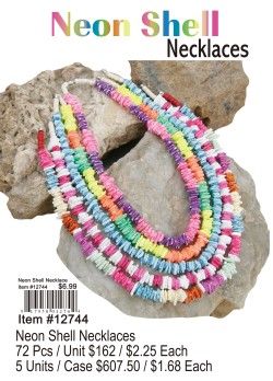 Neon Shell Necklaces